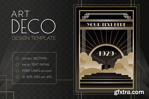 Art Deco Design Templates Bundle