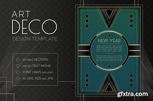 Art Deco Design Templates Bundle