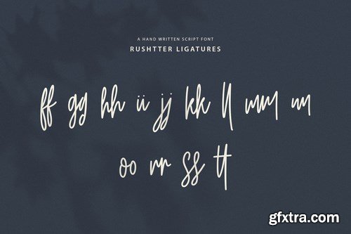 Rushtter Signature Font