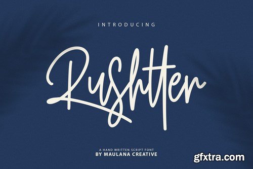 Rushtter Signature Font