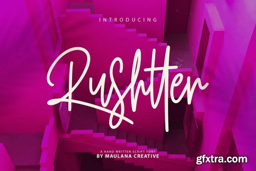 Rushtter Signature Font