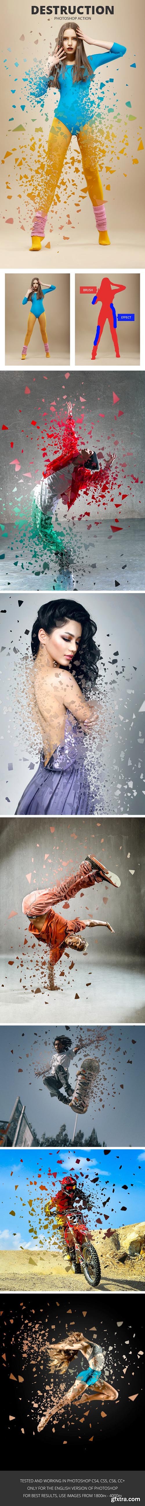 GraphicRiver - Destruction Photoshop Action 24273684