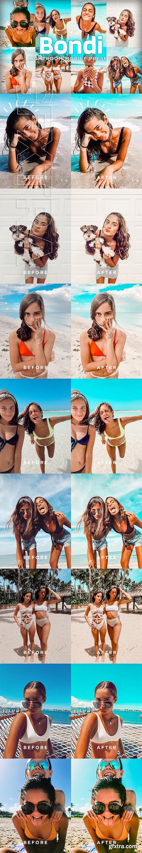 CreativeMarket - 7 Mobile Lightroom Presets Bondi 4004324