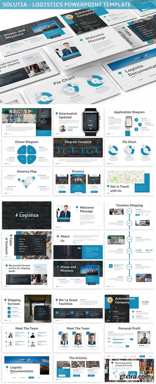 Solutia - Logistics Powerpoint Template