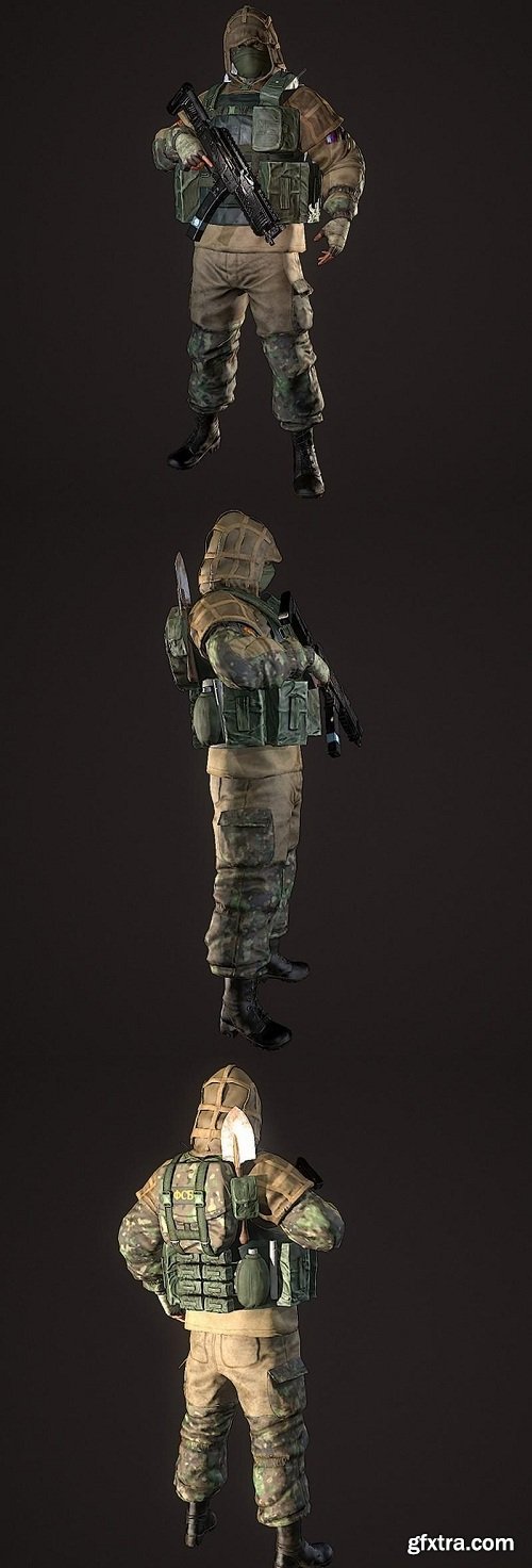 FSB Fighter 3D Model