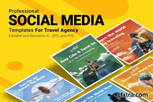 Travel Agency - Social Media Post Templates