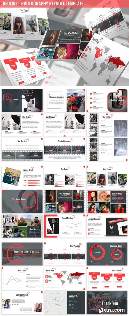 Redline - Photography Keynote Template