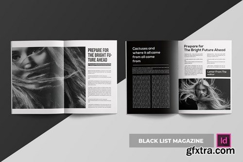 Black List Magazine Template