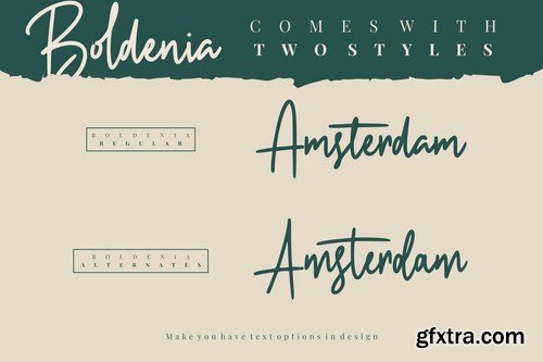 Boldenia - Bold Handwriting Signature Font