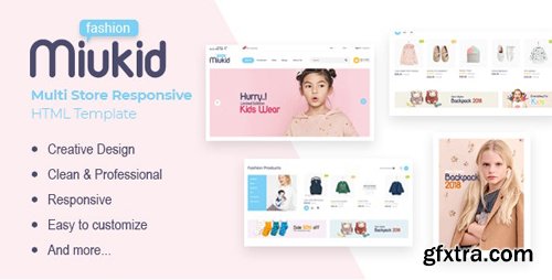 ThemeForest - MiuKid v1.0.0 - Multi Store Responsive HTML Template - 23673802