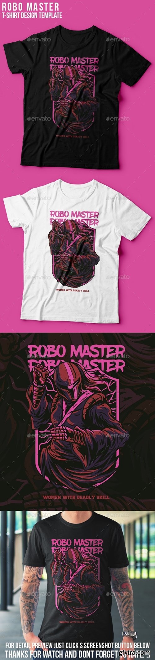 GraphicRiver - Robo Master T-Shirt Design 24317545
