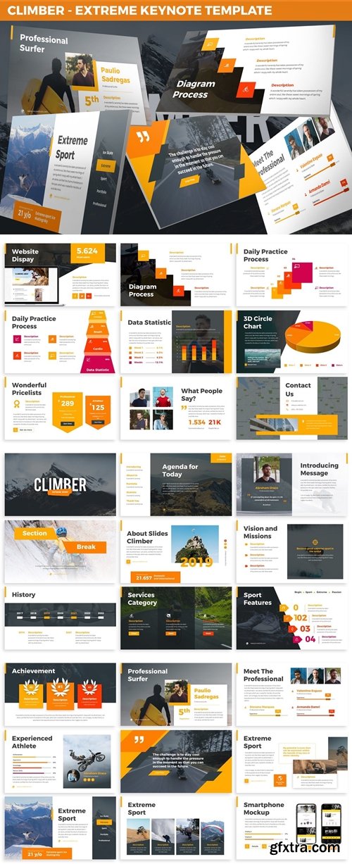 Climber - Extreme Keynote Template