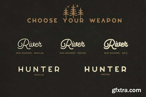 Riverfall Semi Rounded Font Family