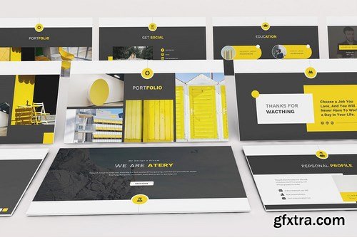 Atery Resume CV - Powerpoint Google Slides and Keynote Templates