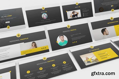 Atery Resume CV - Powerpoint Google Slides and Keynote Templates