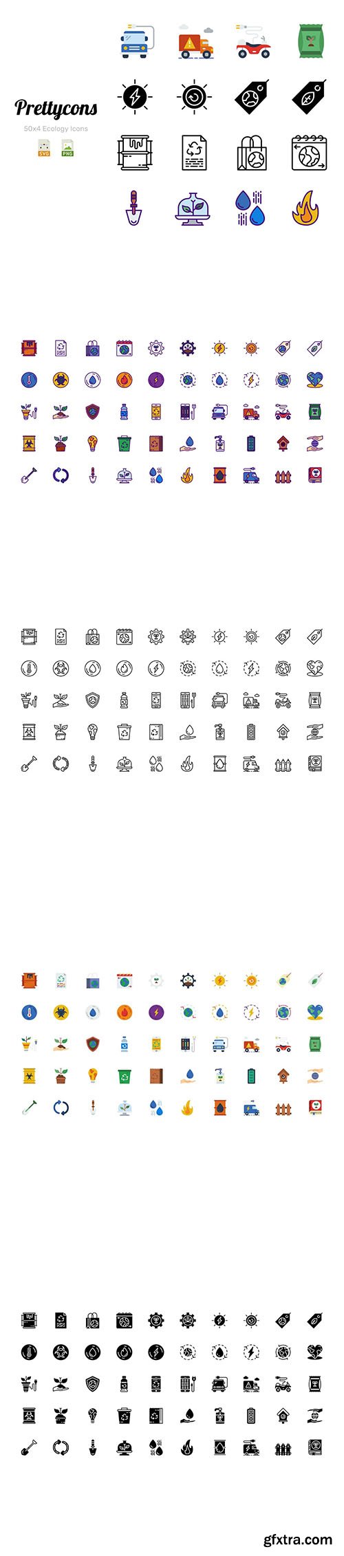 Prettycons - 200 Ecology Icons Vol.1