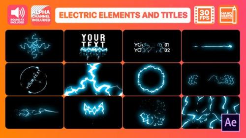 Udemy - Cartoon Electricity And Titles | After Effects