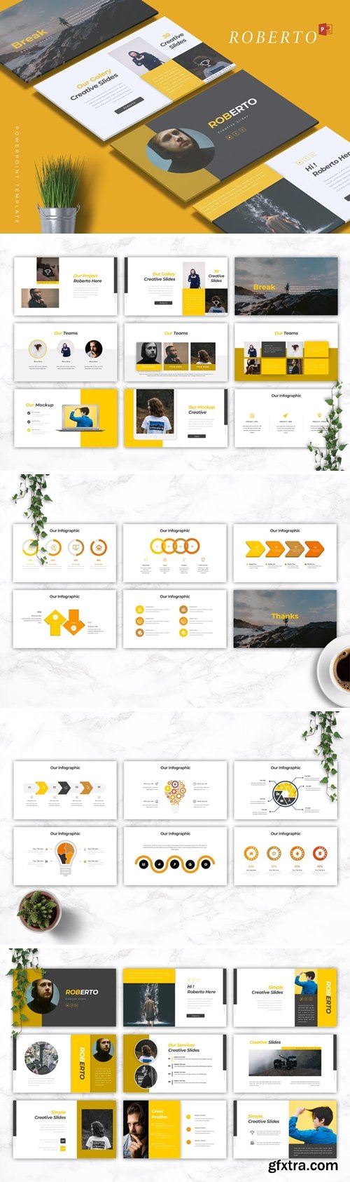 ROBERTO - Creative Powerpoint, Keynote and Google Slides Templates