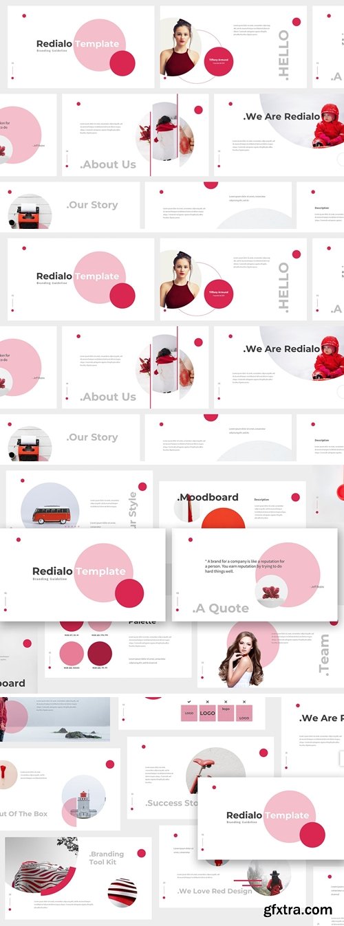 Redialo - Branding Guideline Powerpoint, Keynote and Google Slides Templates