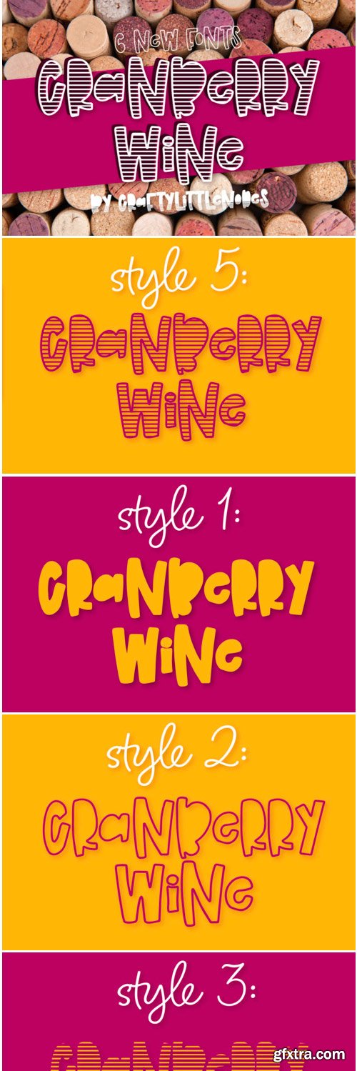 Cranberry Wine Font