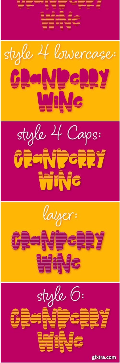 Cranberry Wine Font