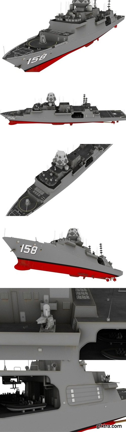 BAE T-26 Frigate Vessel 3D Model