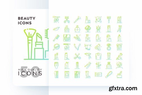 FLAT FILLED COLOR MONOCHROME OUTLINE GRADIENT Icons Pack