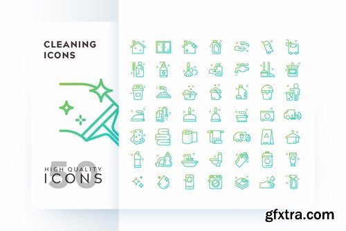 FLAT FILLED COLOR MONOCHROME OUTLINE GRADIENT Icons Pack