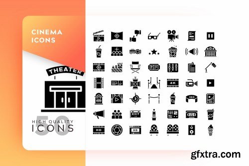 FLAT FILLED COLOR MONOCHROME OUTLINE GRADIENT Icons Pack