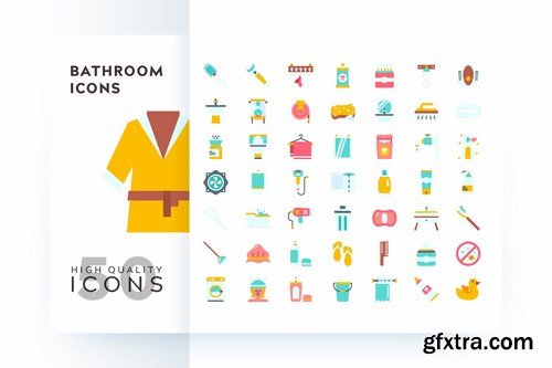 FLAT FILLED COLOR MONOCHROME OUTLINE GRADIENT Icons Pack