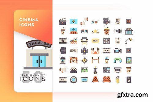 FLAT FILLED COLOR MONOCHROME OUTLINE GRADIENT Icons Pack