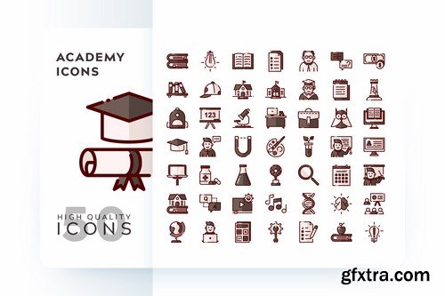 FLAT FILLED COLOR MONOCHROME OUTLINE GRADIENT Icons Pack