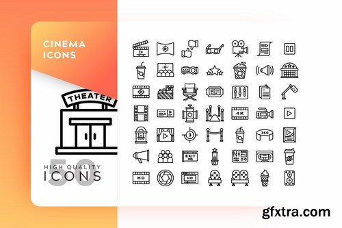 FLAT FILLED COLOR MONOCHROME OUTLINE GRADIENT Icons Pack