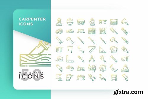 FLAT FILLED COLOR MONOCHROME OUTLINE GRADIENT Icons Pack