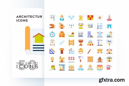 FLAT FILLED COLOR MONOCHROME OUTLINE GRADIENT Icons Pack