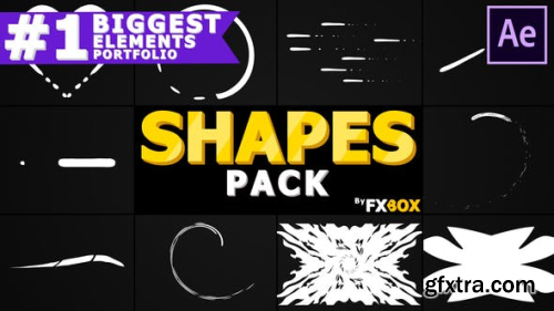 VideoHive Cartoon Shapes Pack After Effects 24439327