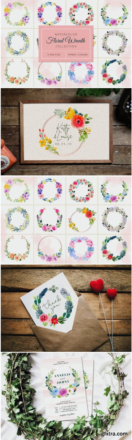 Watercolor Floral Wreaths Vol.3 1730167