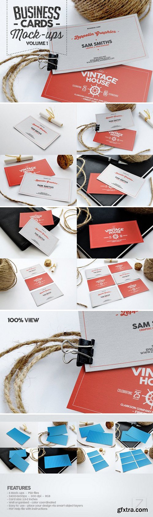 CM - Business Card Mock-ups Vol.1 45258