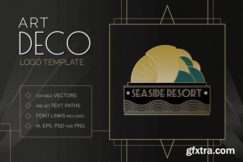 Art Deco Logo Templates Pack