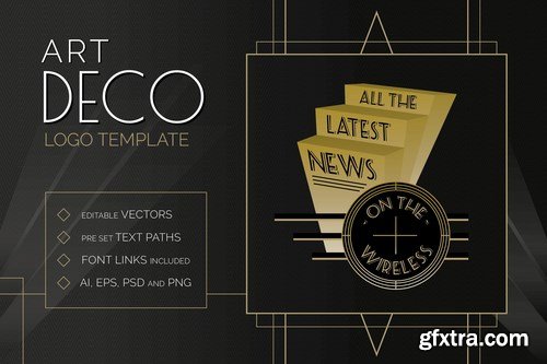 Art Deco Logo Templates Pack