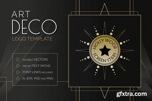 Art Deco Logo Templates Pack