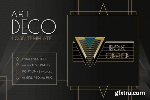 Art Deco Logo Templates Pack