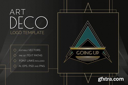 Art Deco Logo Templates Pack