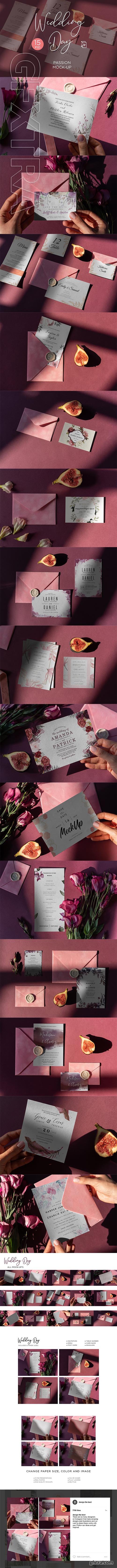 CreativeMarket - Wedding Day Mock-Up Passion 4005086