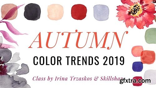 Autumn Color Trends 2019 - Learn to Mix Beautiful Colors in Watercolor