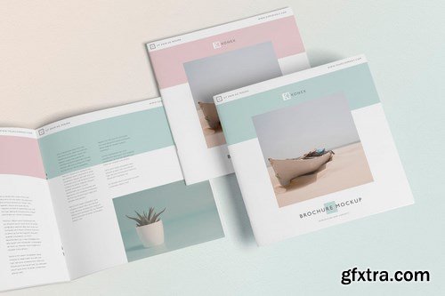 Square Brochure - Magazine Mock-Up