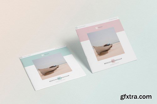 Square Brochure - Magazine Mock-Up