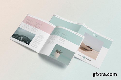 Square Brochure - Magazine Mock-Up