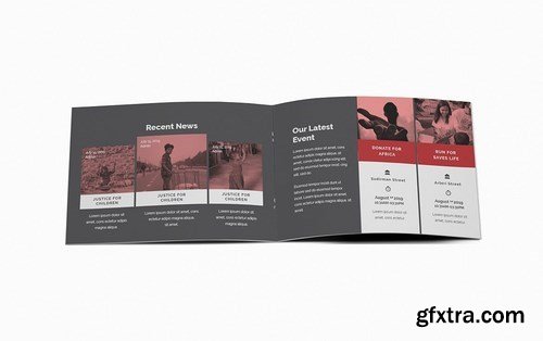 Charity A5 Brochure Template