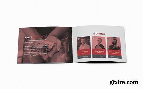 Charity A5 Brochure Template